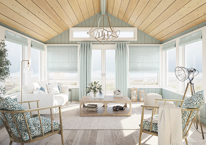 Chevron Stripe, Duckegg - Made to Measure Curtains - Image 14